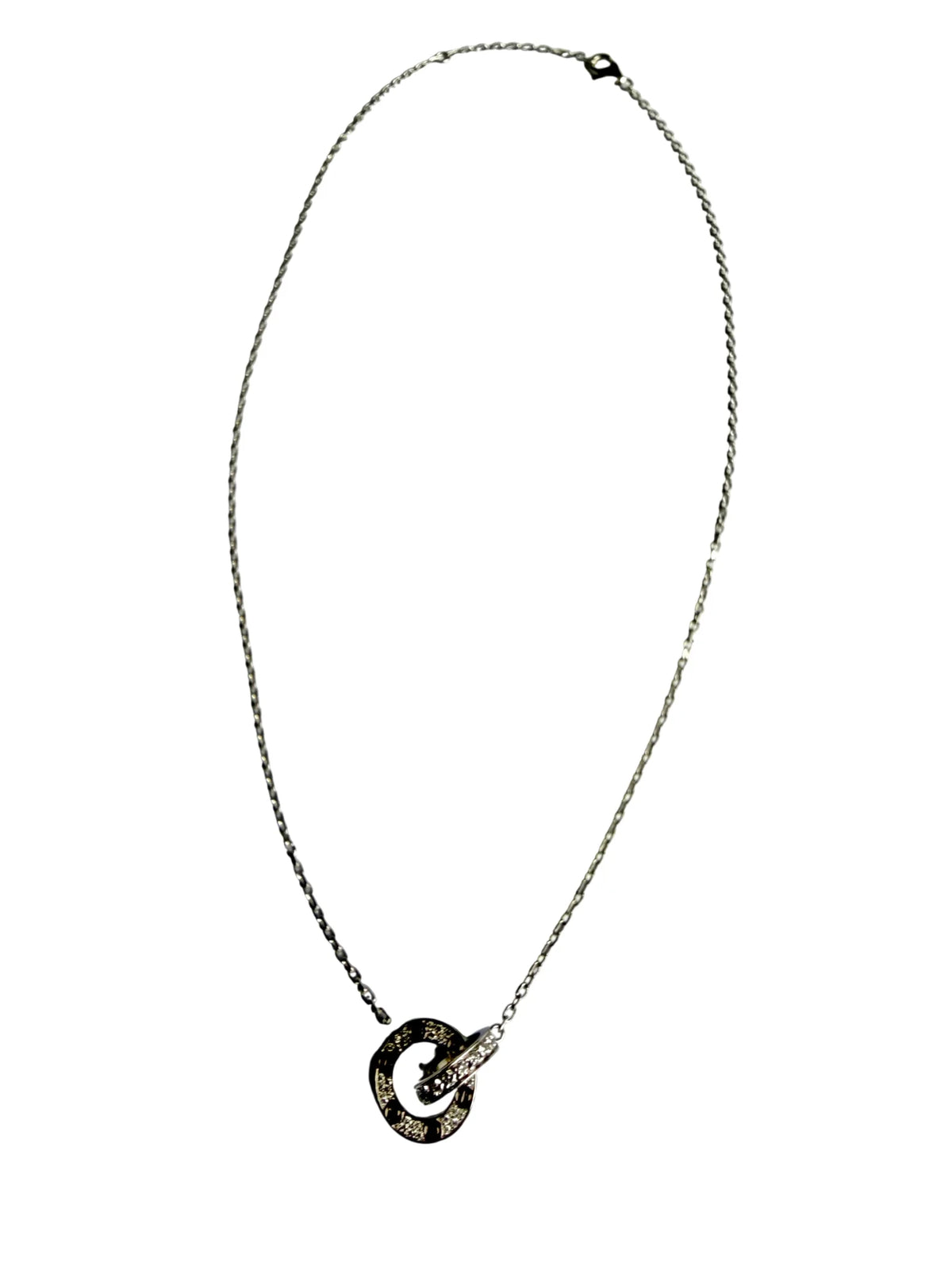 Collier Pendentif CARTIER "Love" en or blanc et diamants