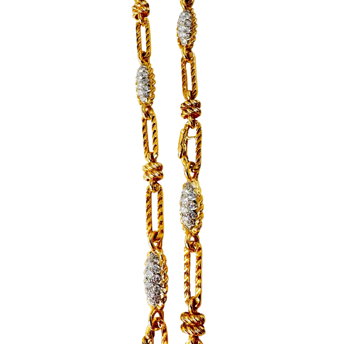Collier - pendentif FRED en or jaune et diamants