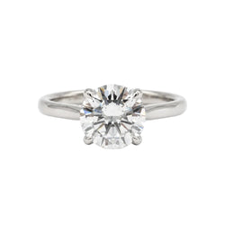 Bague Solitaire en or blanc et diamant