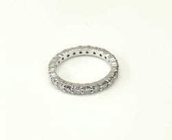 Bague Alliance en or blanc et diamants