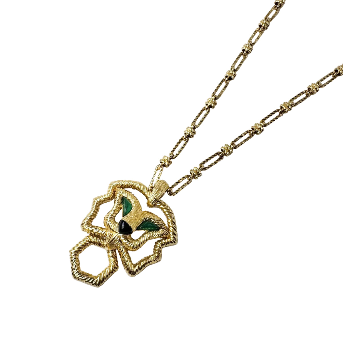 Collier pendentif FRED en or jaune