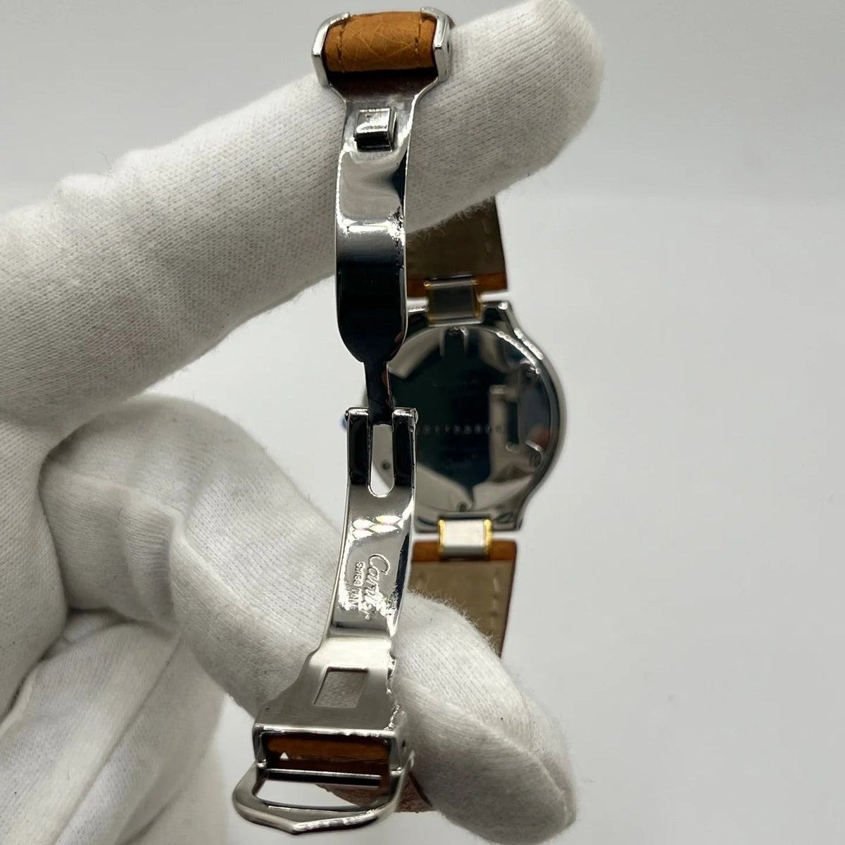 Montre CARTIER "Must 21" en acier inoxydable et cuir