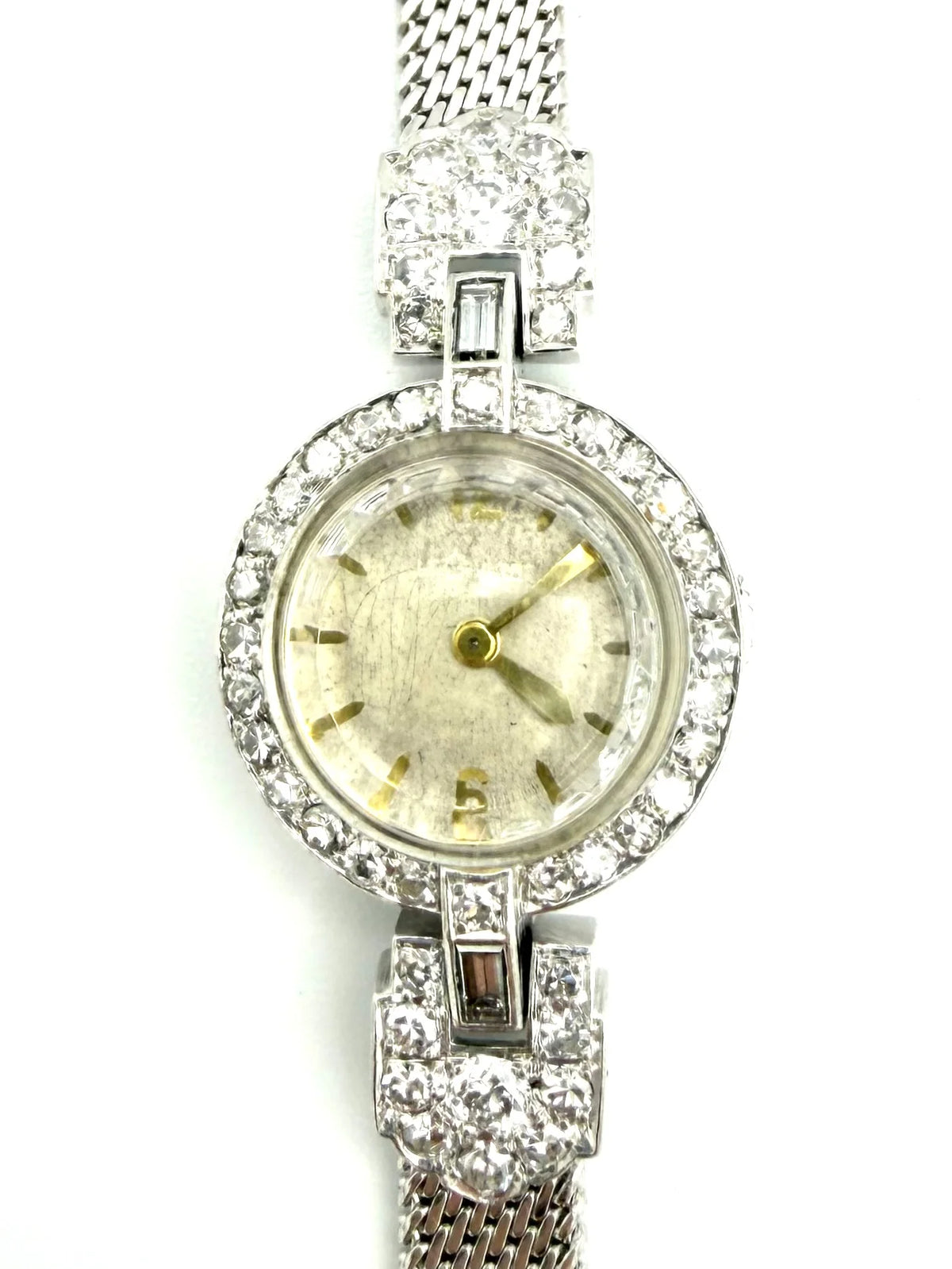 Montre JAEGER-LECOULTRE X GAY FRÈRES en platine et diamants