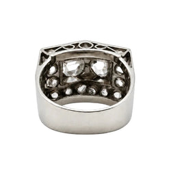 Bague Tank en or blanc et diamants