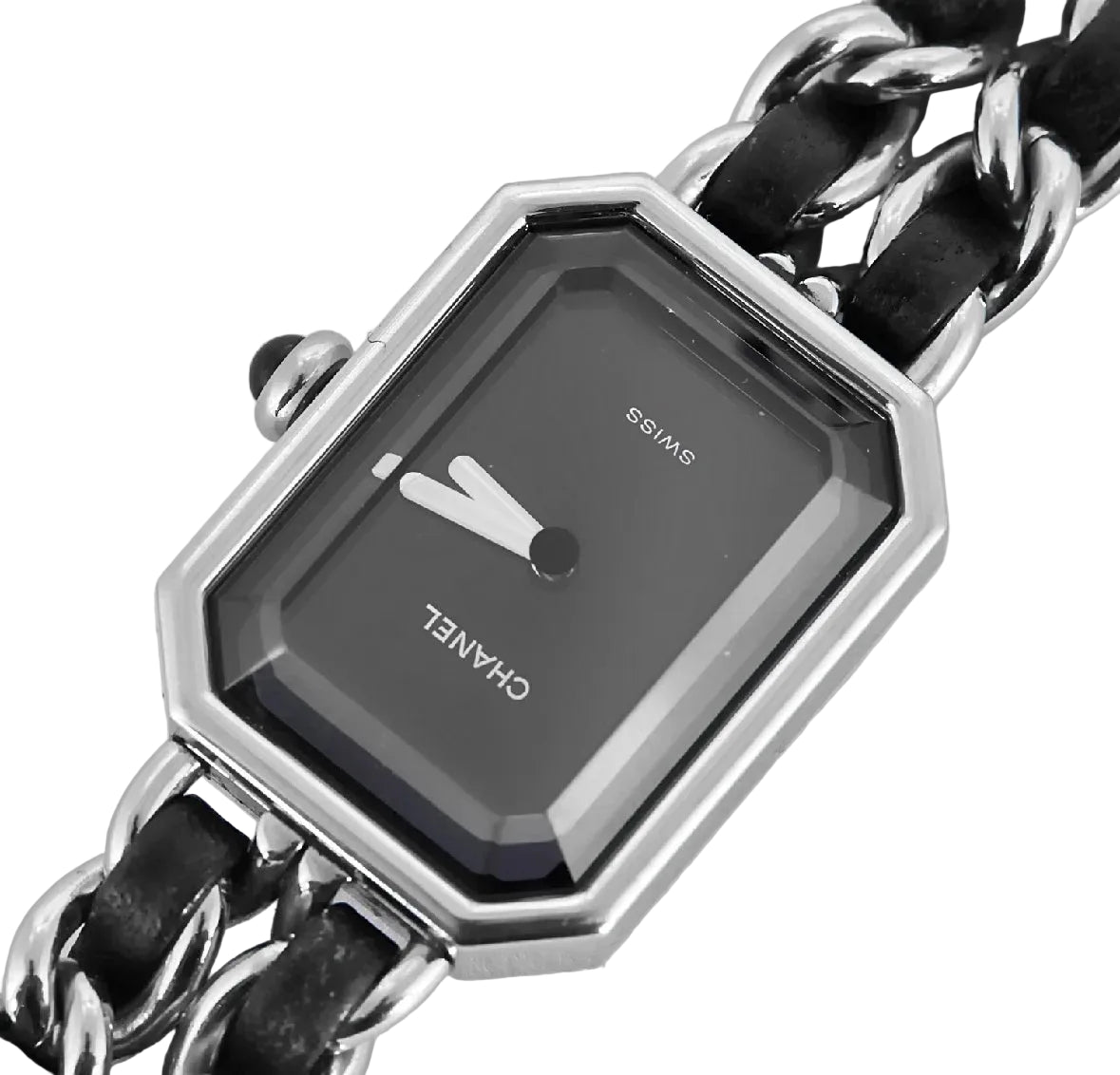 Montre CHANEL "Première" en acier et cuir