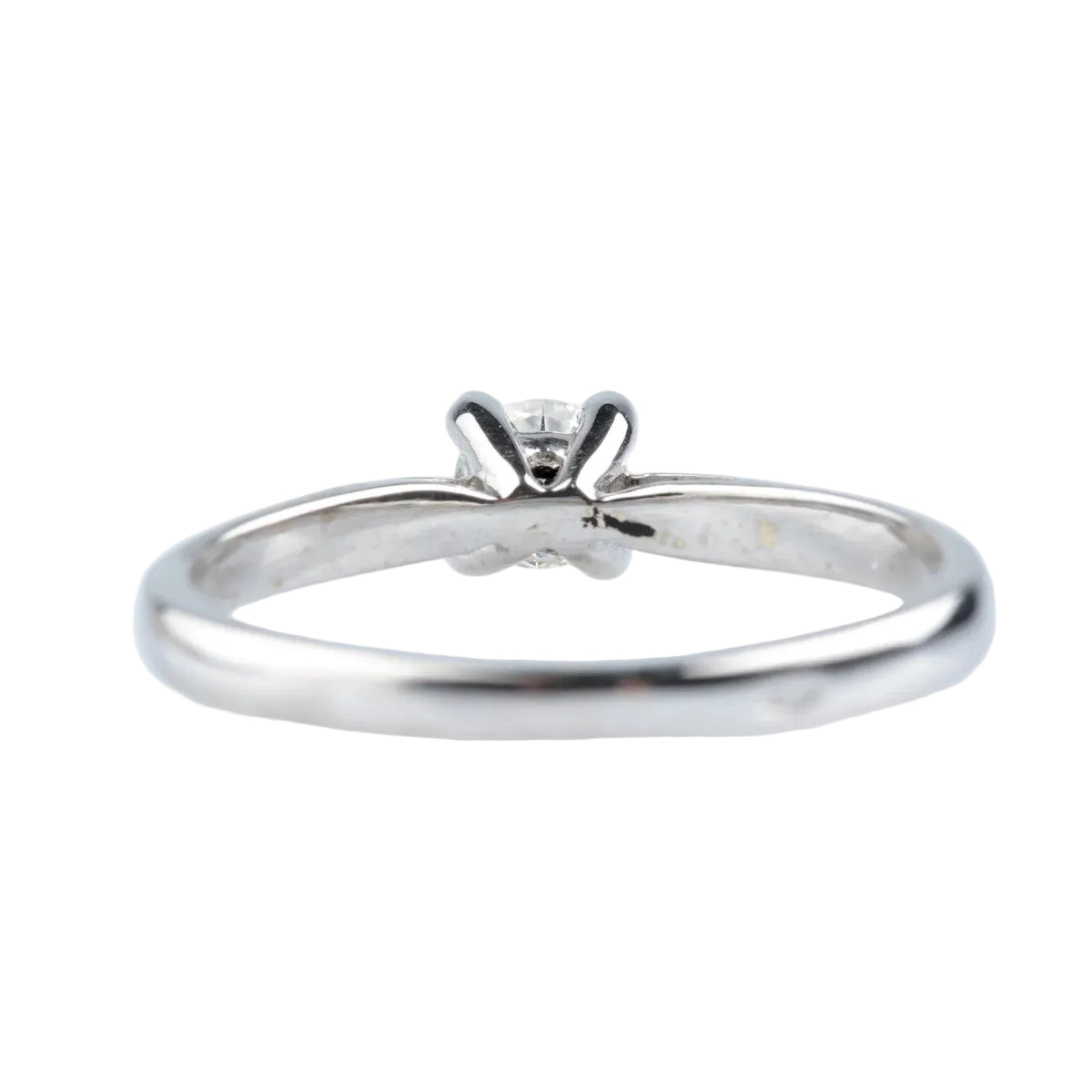 Bague Solitaire en or blanc et diamant