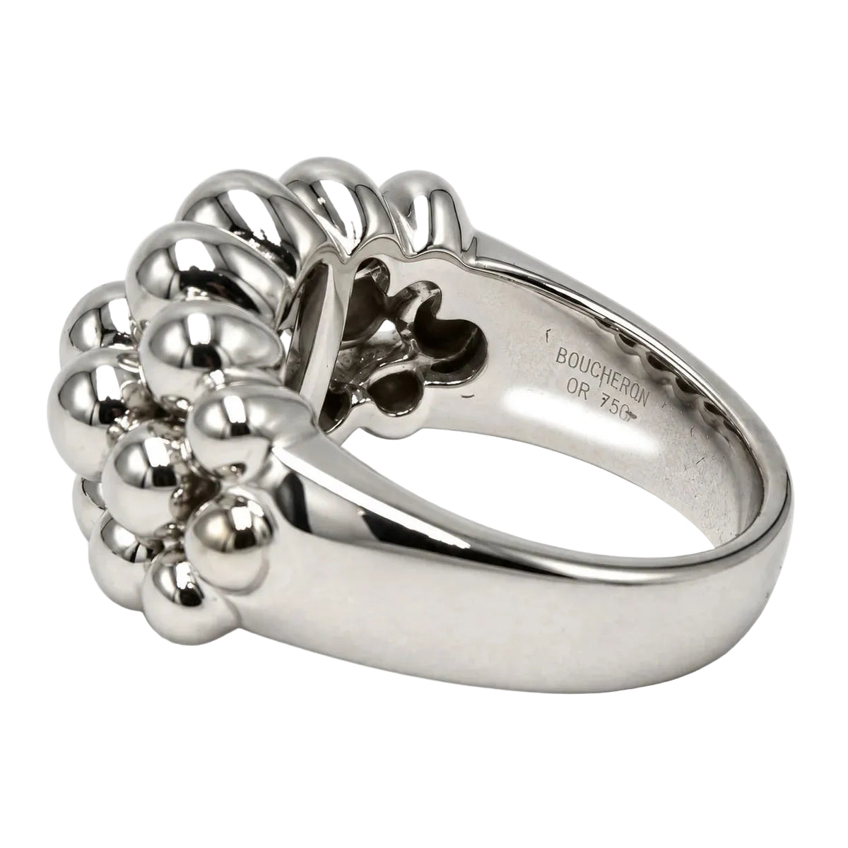 Bague BOUCHERON "Grains de raisin" en or blanc