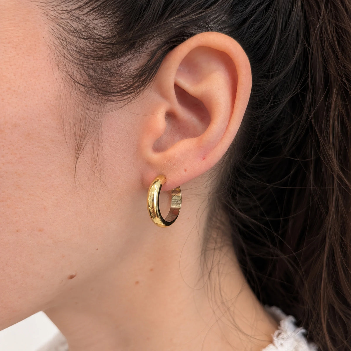 Boucles d'oreilles Créoles en or jaune