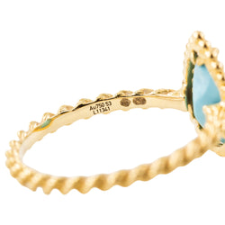 Bague BOUCHERON "Serpent Bohème" en or jaune et turquoise