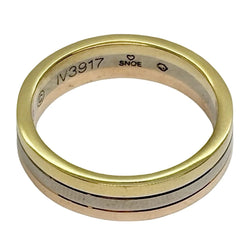 Bague Alliance CARTIER Vendôme Louis Cartier en or blanc, or jaune et or rose