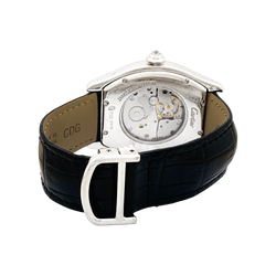 Montre CARTIER "Tortue" en or blanc et diamants