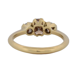 Bague Trilogie en or jaune et diamants