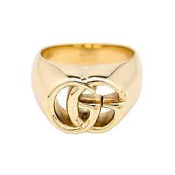 Bague Chevalière GUCCI en or jaune