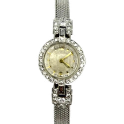 Montre JAEGER-LECOULTRE X GAY FRÈRES en platine et diamants