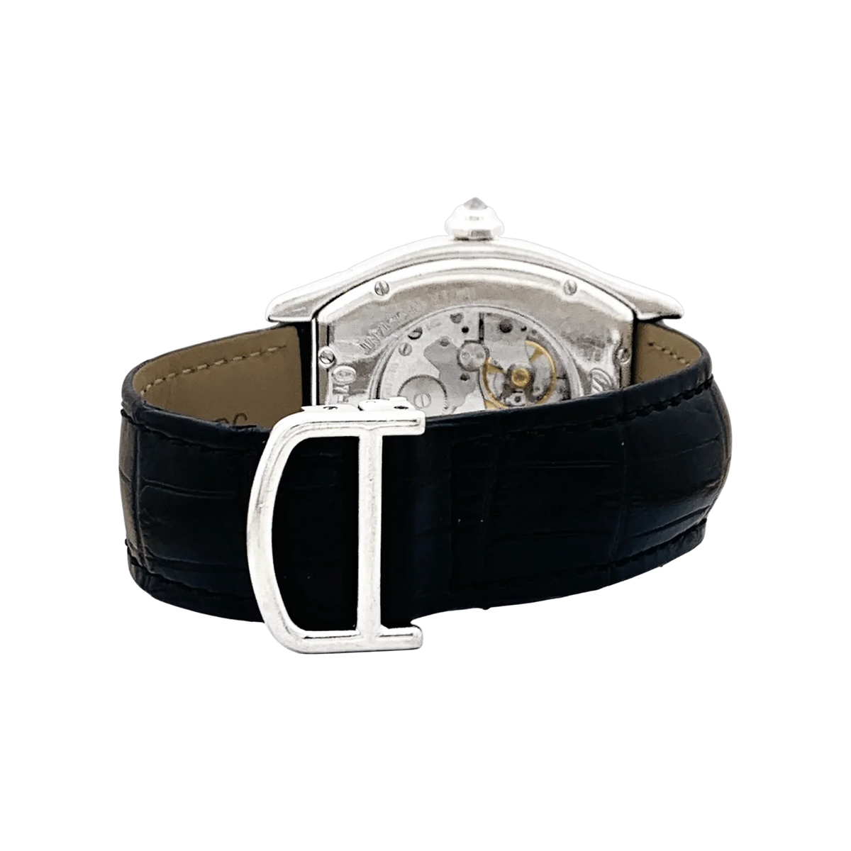 Montre CARTIER Tortue en or blanc et diamants