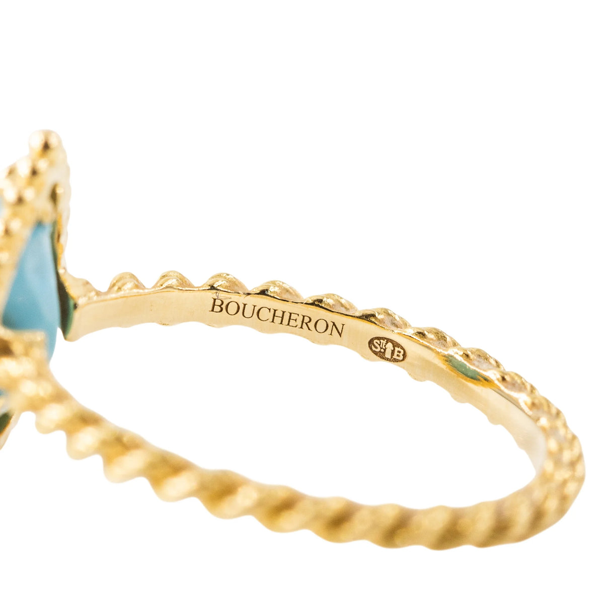 Bague BOUCHERON "Serpent Bohème" en or jaune et turquoise