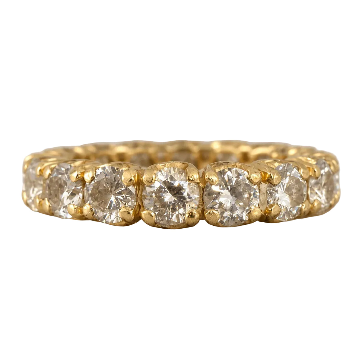 Bague Alliance en or jaune et diamants