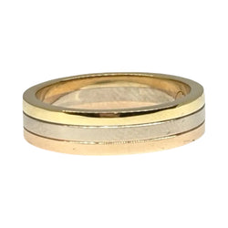 Bague Alliance CARTIER Vendôme Louis Cartier en or blanc, or jaune et or rose