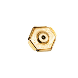 Broche Pin CARTIER "Abeille" en or jaune, émail et émeraude