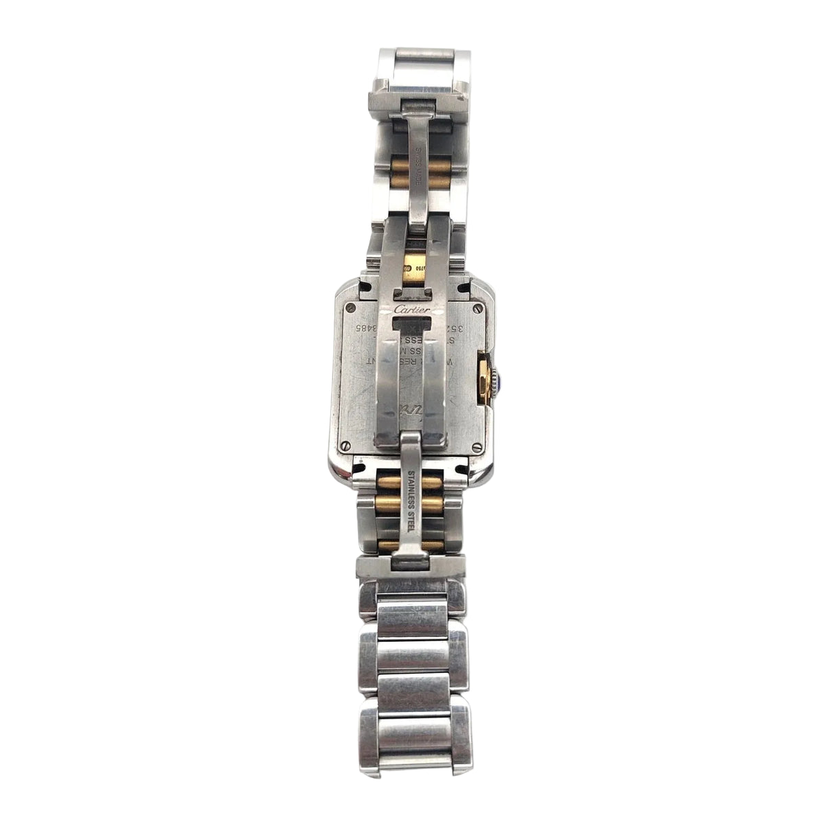 Montre CARTIER "Tank Anglaise" PM en or jaune et acier
