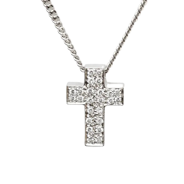 Collier Pendentif en or blanc et diamants