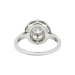 Bague Solitaire en or blanc et diamant