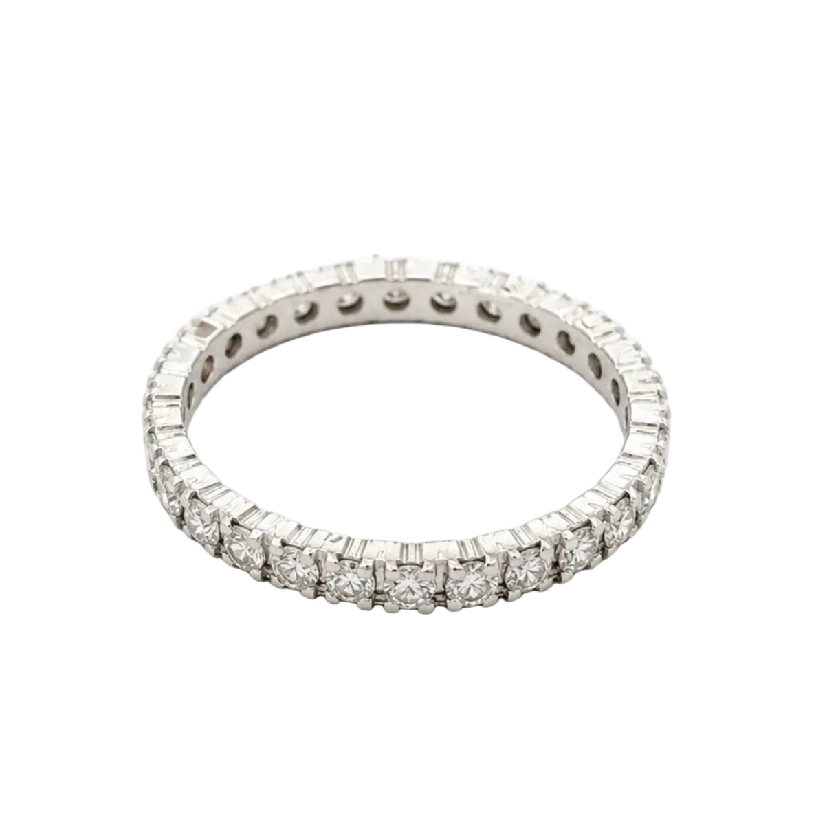 Bague Alliance en or blanc et diamants