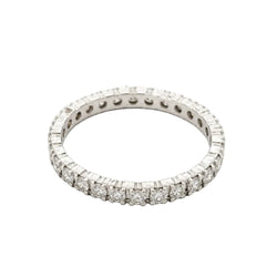 Bague Alliance en or blanc et diamants