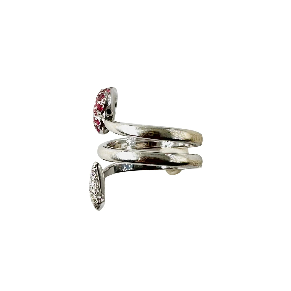 Bague DIOR "Diablotine" en or blanc, rubis et diamants