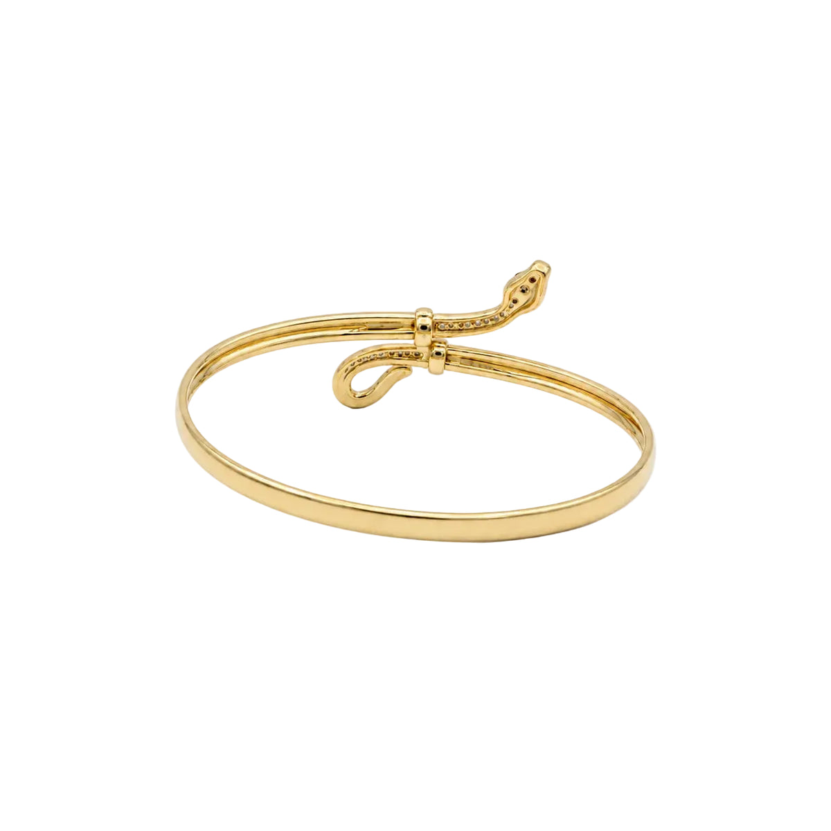 Bracelet Jonc en or jaune, rubis et diamants