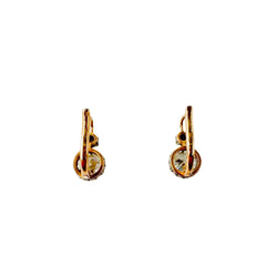 Boucles d'oreilles Dormeuses en or jaune et diamants