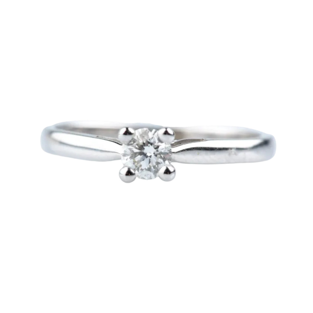 Bague Solitaire en or blanc et diamant