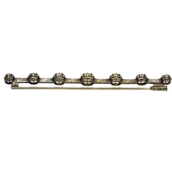 Broche Barrette en or jaune et diamants