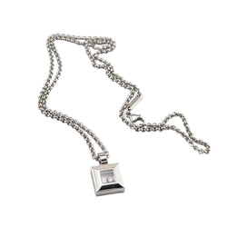 Collier Pendentif CHOPARD "Happy Diamonds" en or blanc et diamant