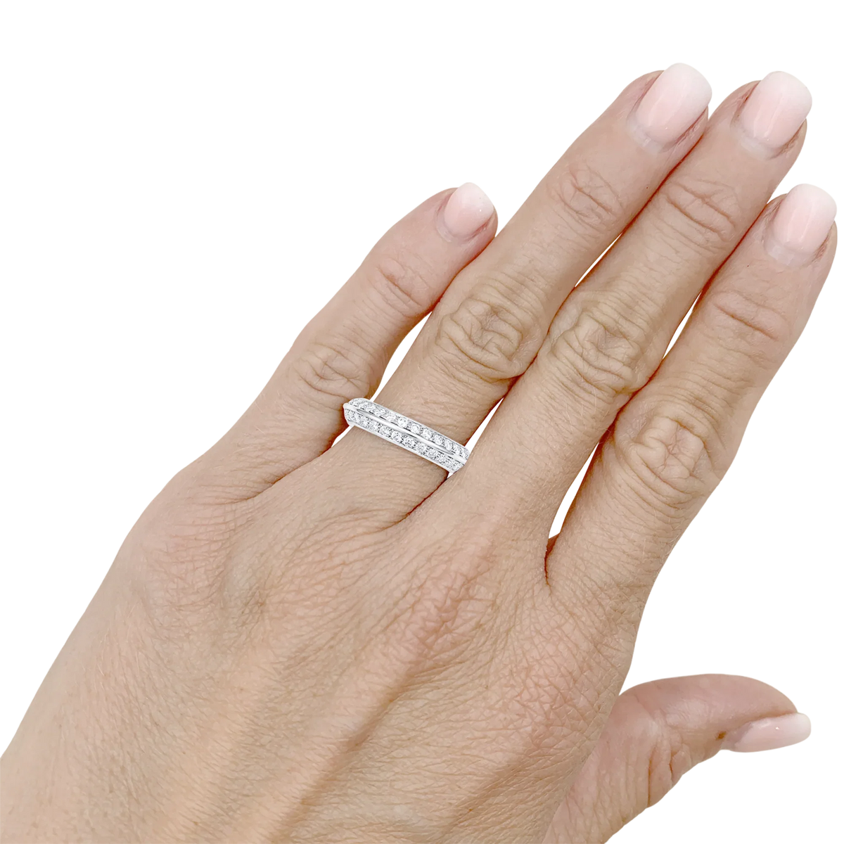 Bague Alliance BOUCHERON "Éternelle" en or blanc et diamants