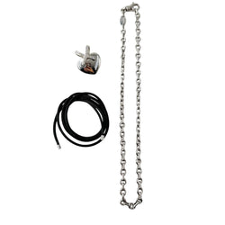 Collier Pendentif CHAUMET "Coeur Liens" en or blanc et diamants