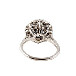Bague Dôme en or blanc, saphirs et diamants
