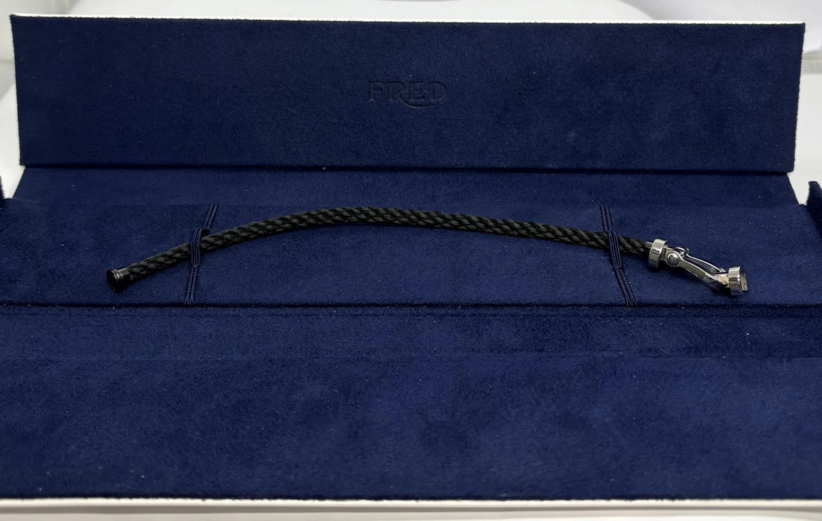 Bracelet FRED "Force 10" GM en or blanc