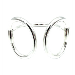 Bracelet Jonc HERMÈS "Nausicaa" GM en argent