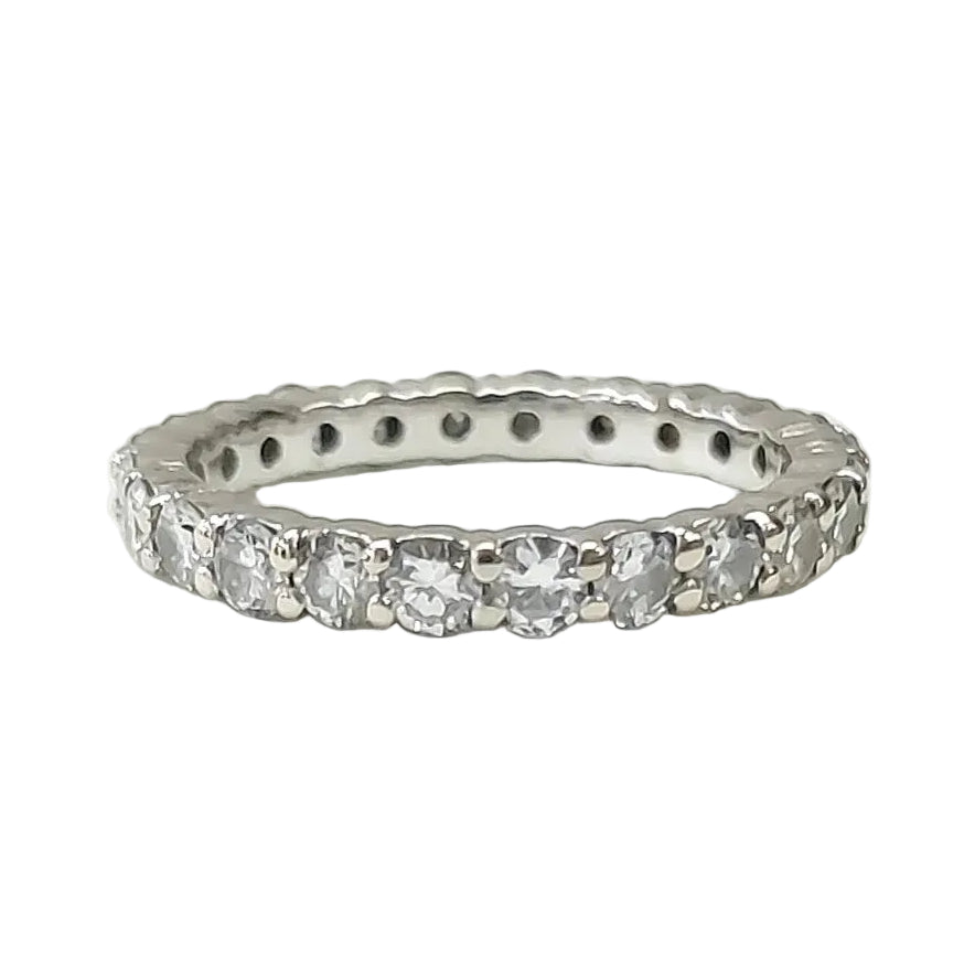 Bague Alliance en or blanc et diamants