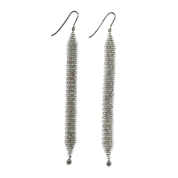 Boucles d'oreilles Pendantes TIFFANY & CO. par ELSA PERETTI en argent et diamants