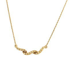 Collier Pendentif en or jaune et diamants