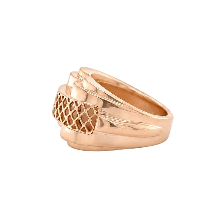 Bague Tank en or rose