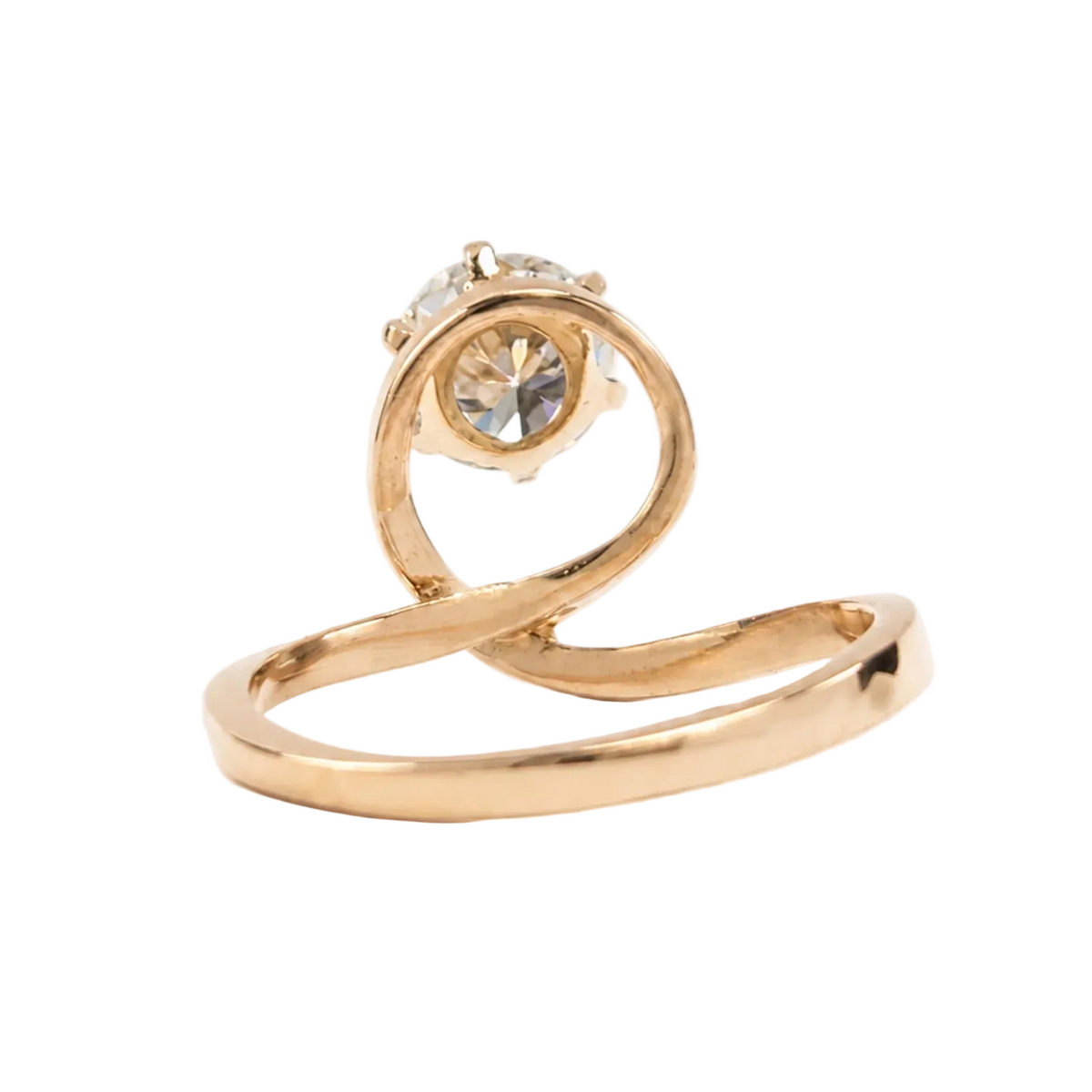 Bague Solitaire en or jaune et diamant