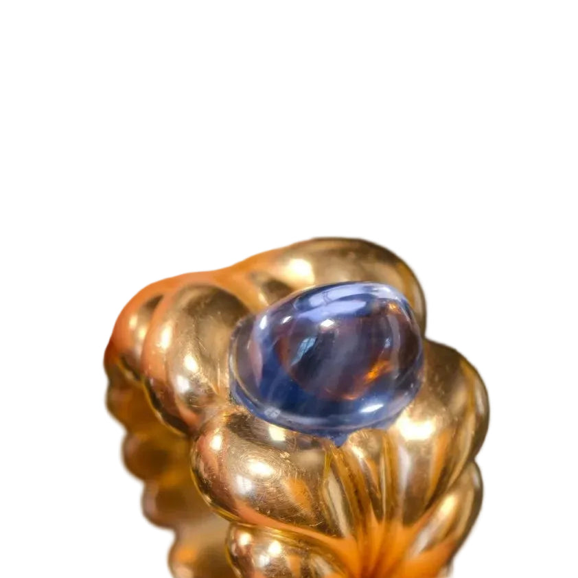 Bague Cocktail en or jaune et saphir