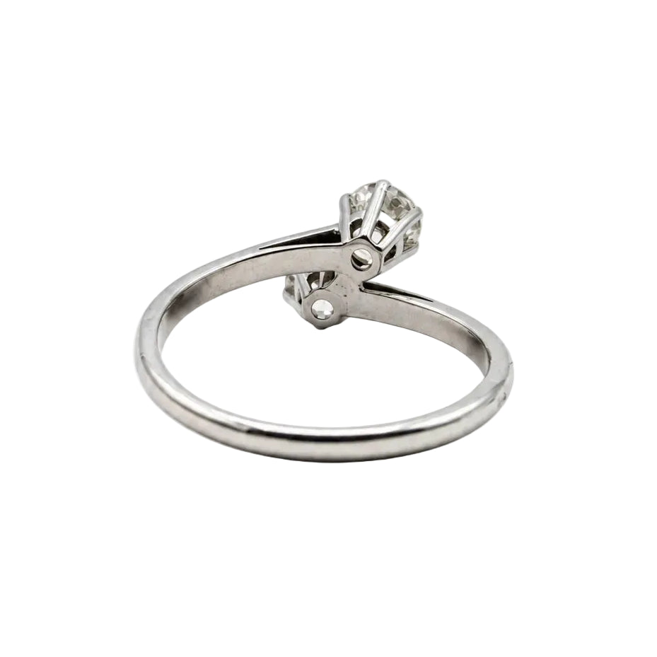 Bague Toi & Moi en or blanc et diamants