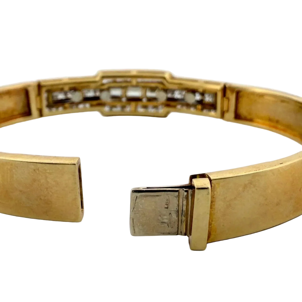 Bracelet Jonc en or jaune et diamants