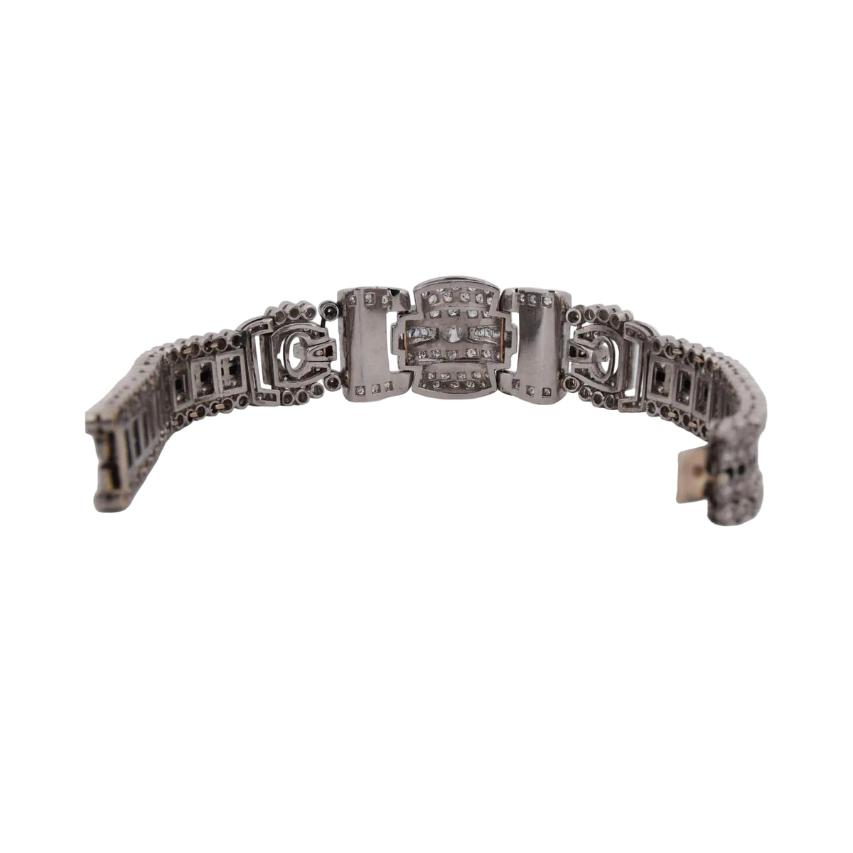 Bracelet en platine et diamants