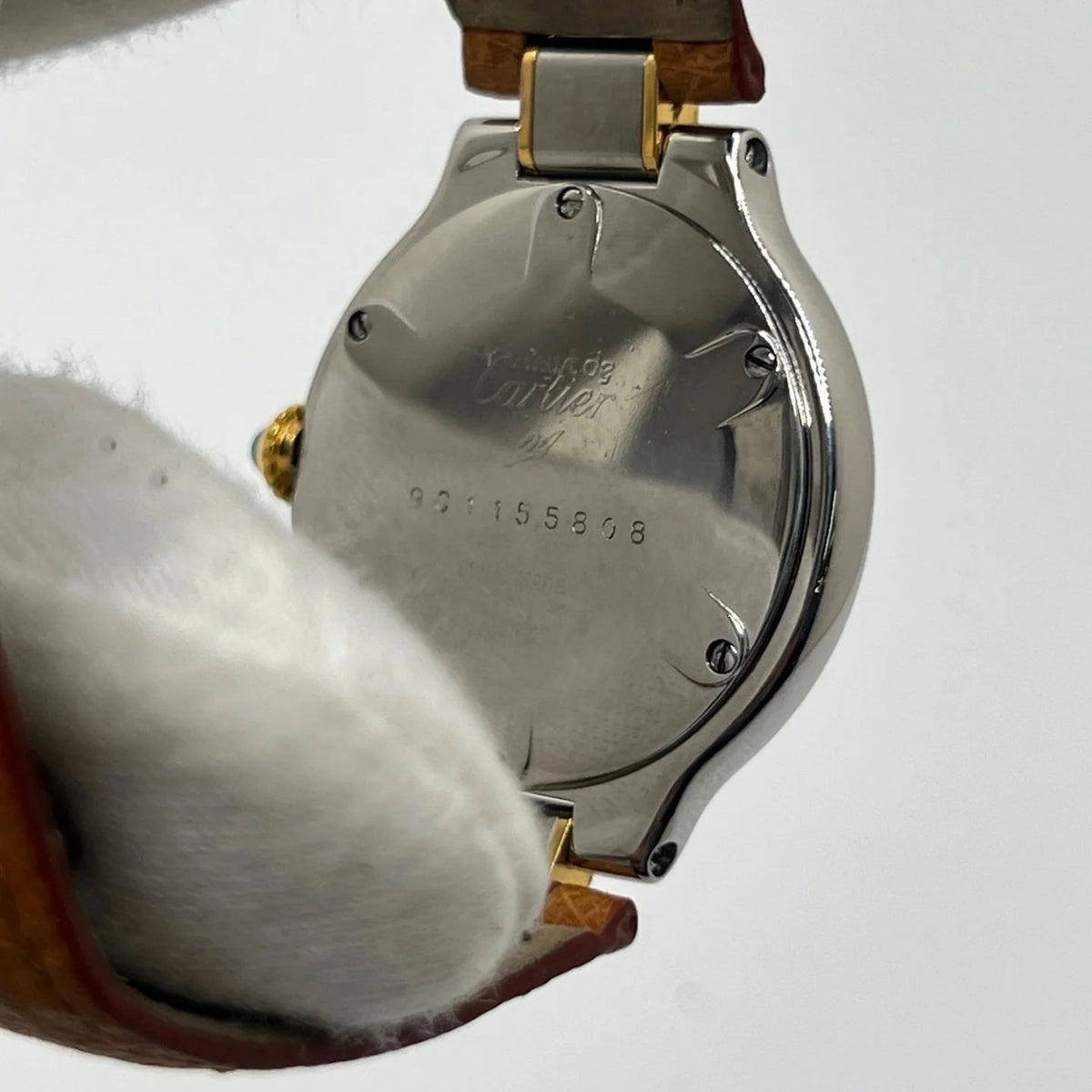 Montre CARTIER "Must 21" en acier inoxydable et cuir