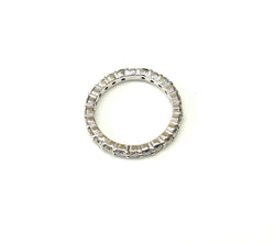 Bague Alliance en or blanc et diamants